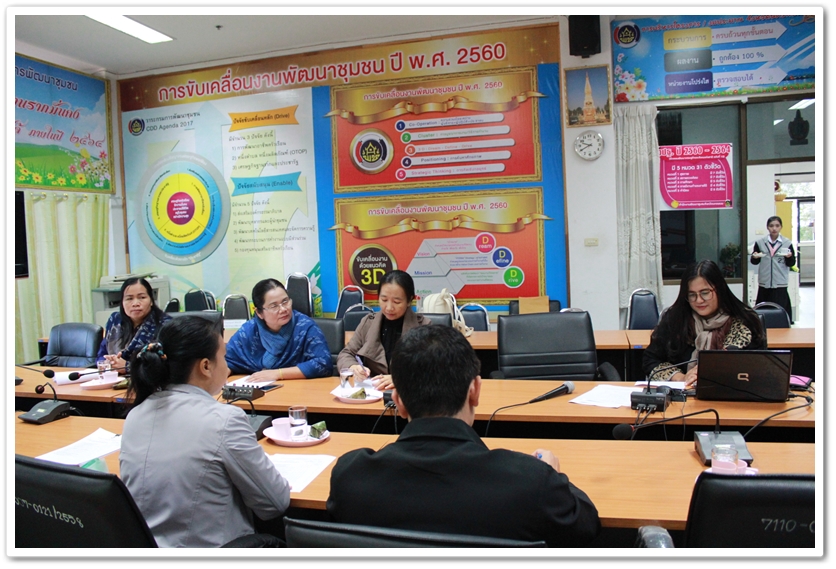 พช.นครพนม ชี้แจงการบริหารแผนงานและงบประมาณด้วยโปรแกรม BPM ปี 2561