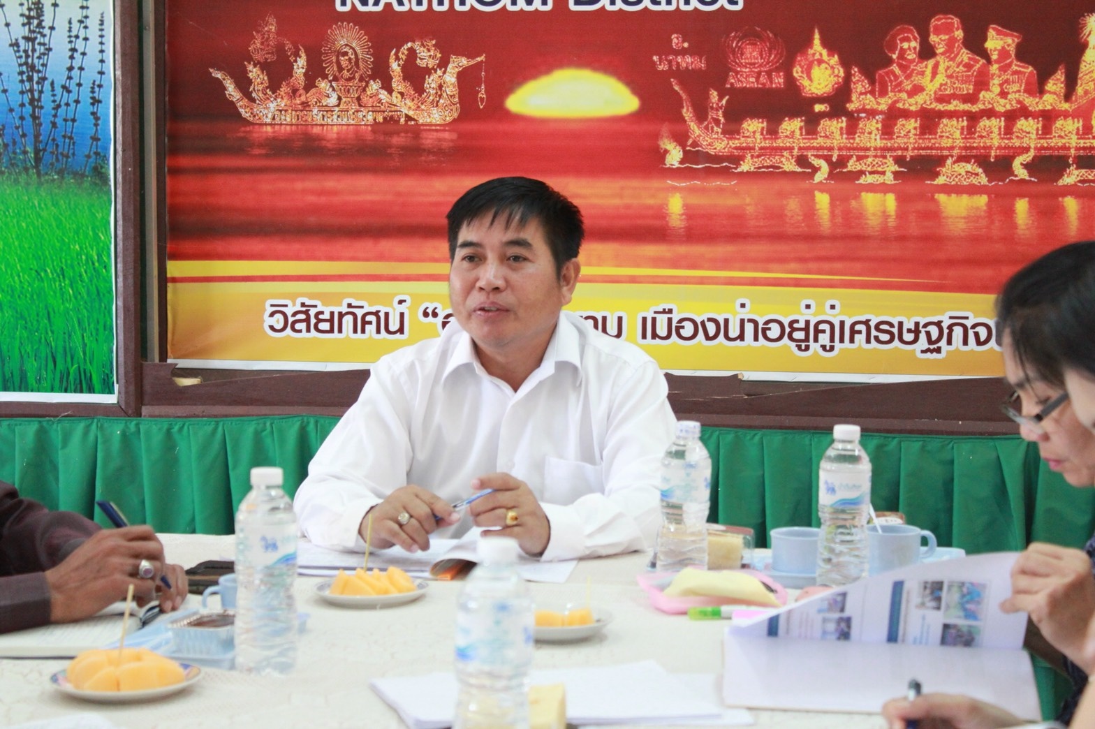 พช.นครพนม-ทีมโซนเหนือ ติดตามงาน นิเทศและประเมินผลการดำเนินงานพัฒนาชุมชนอำเภอนาทม (24 ม.ค.61)