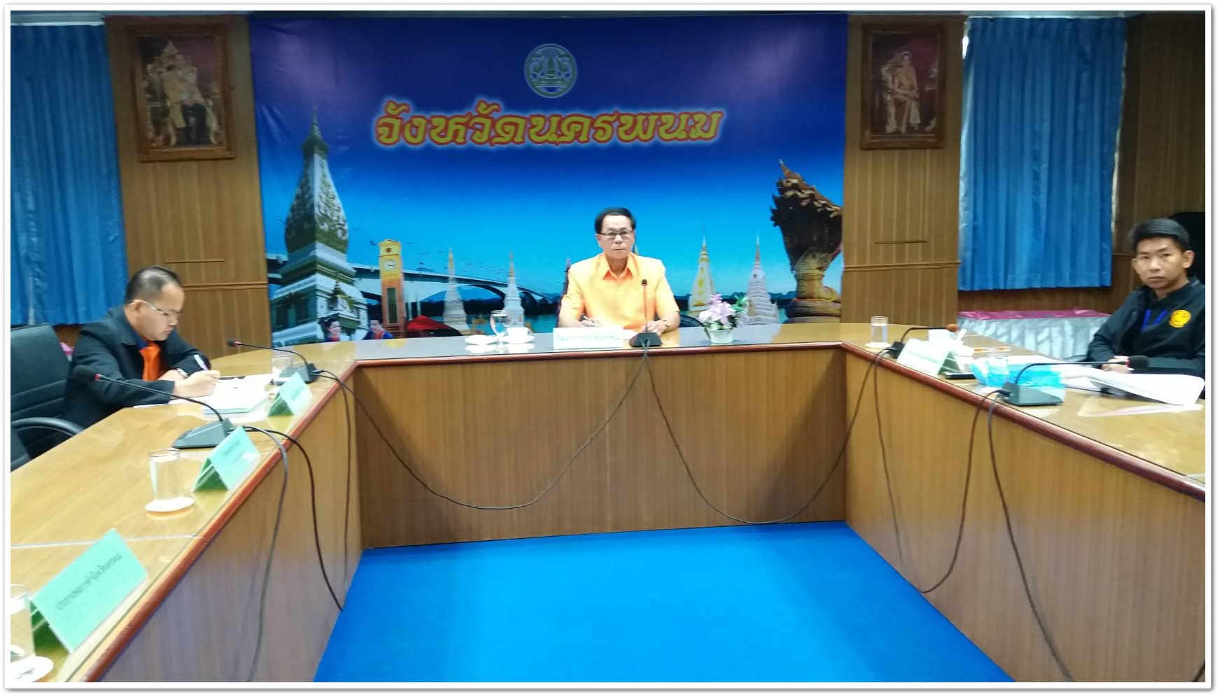 พช.นครพนม-ร่วมประชุมการดำเนินงานตามโครงการตลาดประชารัฐ ครั้งที่ 6/61 ผ่านระบบ video conference