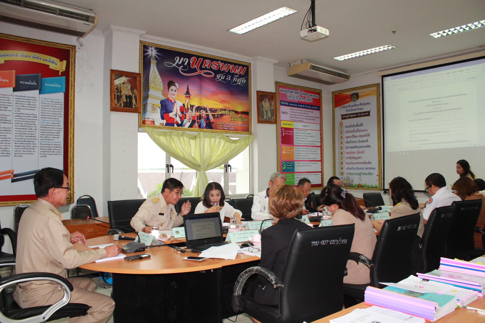 พช.นครพนม-ประชุมคณะอนุกรรมการบริหารกองทุนพัฒนาบทบาทสตรีระดับจังหวัด จังหวัดนครพนม ครั้งที่ 6/2561