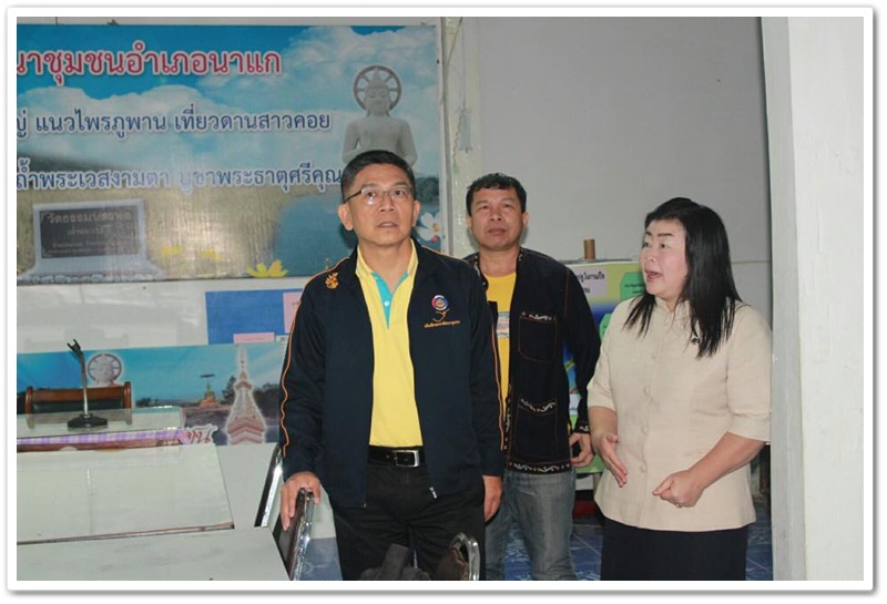 พช.นครพนม-ผู้ตรวจฯ ตรวจเยี่ยมผลการดำเนินงานงานหมู่บ้าน otop เพื่อการท่องเที่ยว (otop viilage) บ้านหนองสังข์ ต.หนองสังข์ อ.นาแก จ.นครพนม