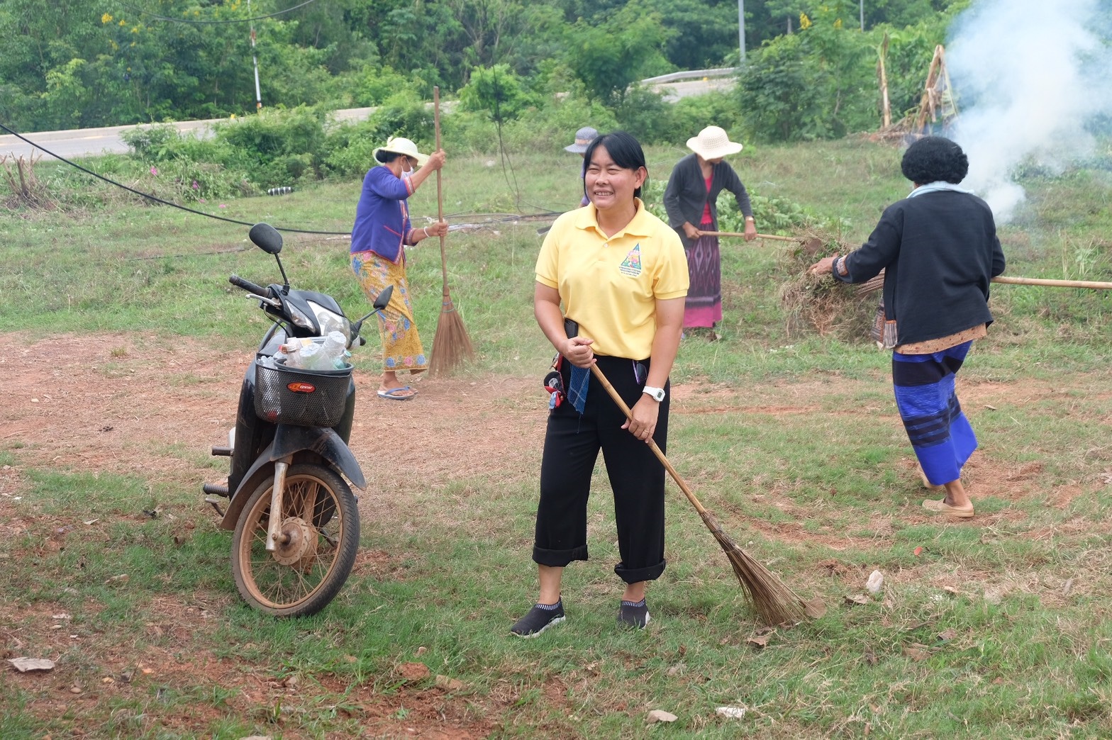 @นครพนม : กิจกรรม Big cleaning ศูนย์สารสนเทศบ้านนาโพธิ์ ม.17 ตำบลบ้านผึ้ง