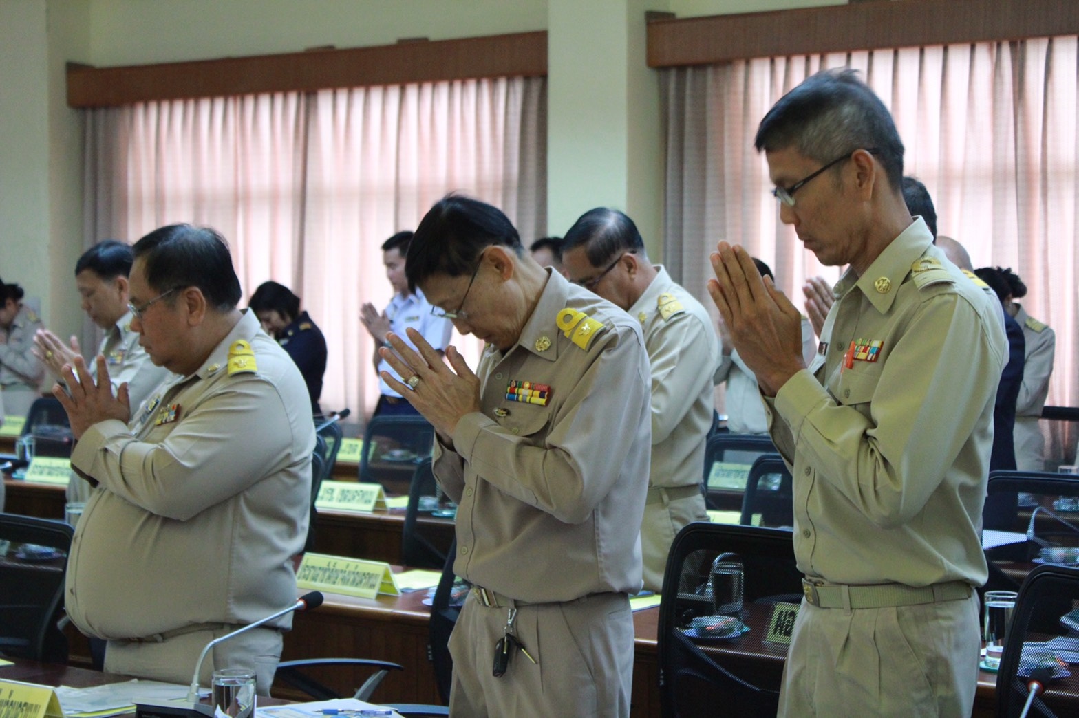 ประชุมประจำเดือน คณะกรมการจังหวัด/หัวหน้าส่วนราชการ/หัวหน้าหน่วยงาน/นายอำเภอทุกอำเภอ จังหวัดนครนพม ครั้งที่ 6/2562