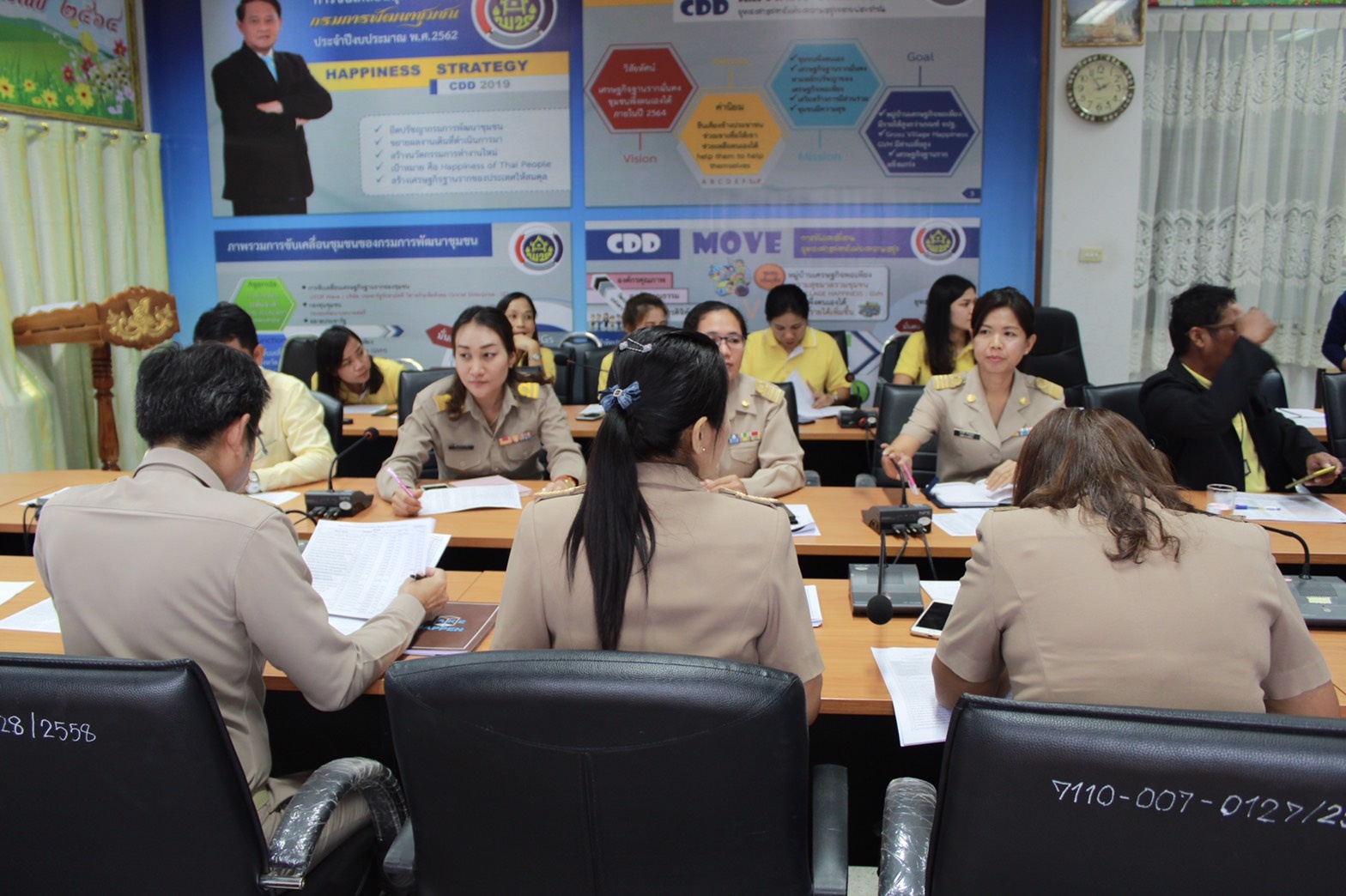 สำนักงานพัฒนาชุมชนจังหวัดนครพนม ประชุมทบทวนการดำเนินงานพัฒนาชุมชน 2562