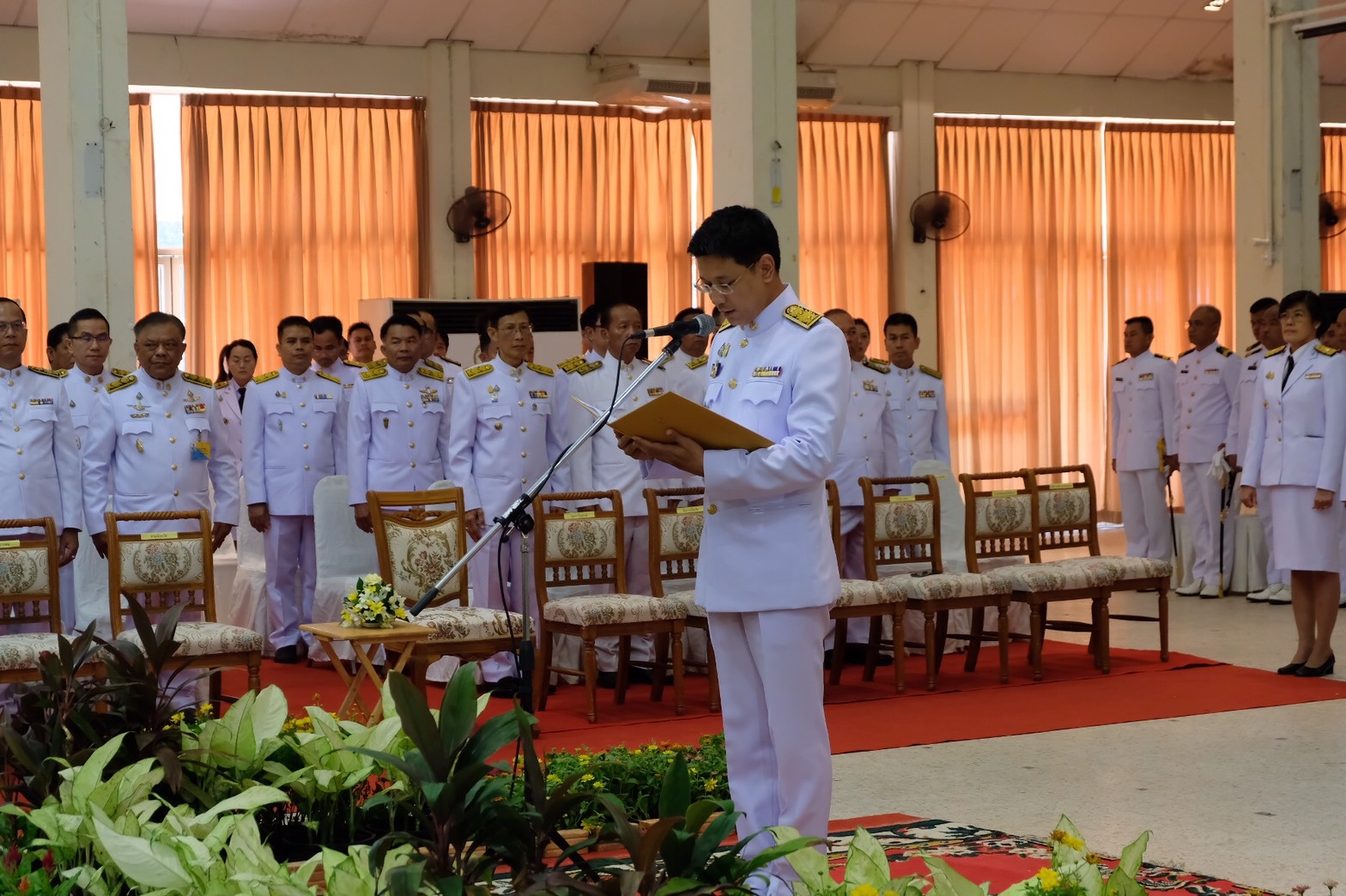 พิธีลงนามถวายพระพรชัยมงคลและพิธีถวายสัตย์ปฏิญาณเพื่อเป็นข้าราชการที่ดีและพลังของแผ่นดิน ประจำปี 2562