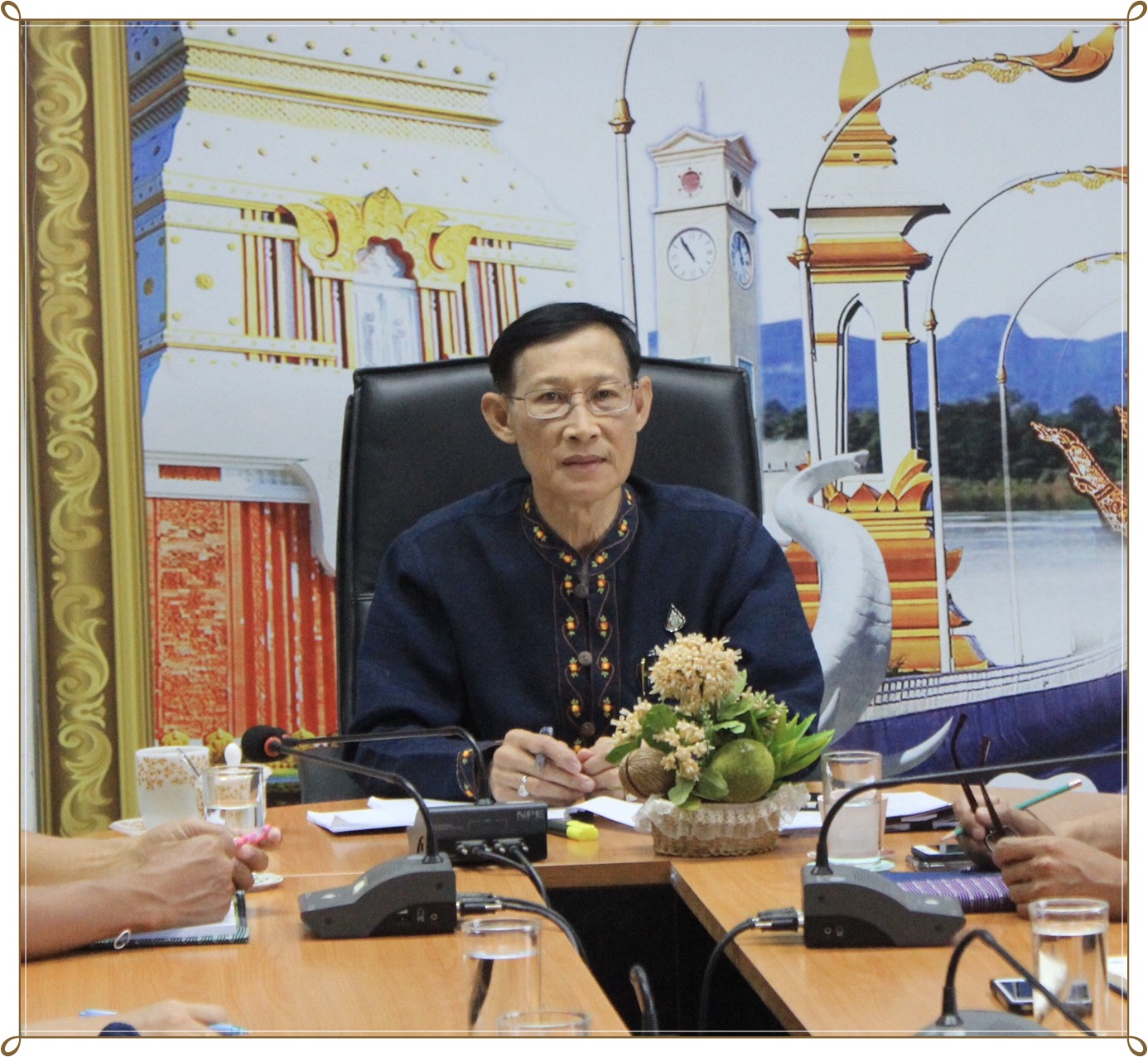 รับฟังการประชุมกรมการพัฒนาชุมชน ครั้งที่ 10/2562 ผ่าน TV พช.