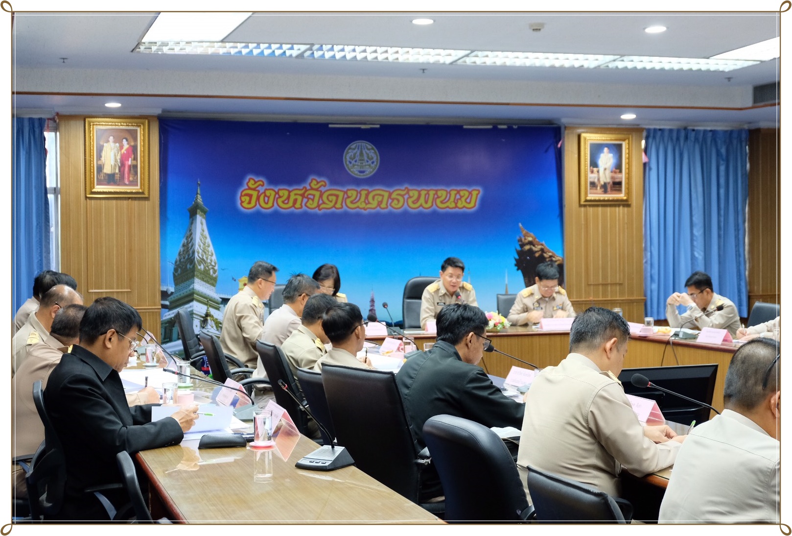 28 พ.ย. 2562 พจ.นครพนม ร่วมประชุมหารือข้อราชการสำคัญของกระทรวงมหาดไทย(Video Conference)