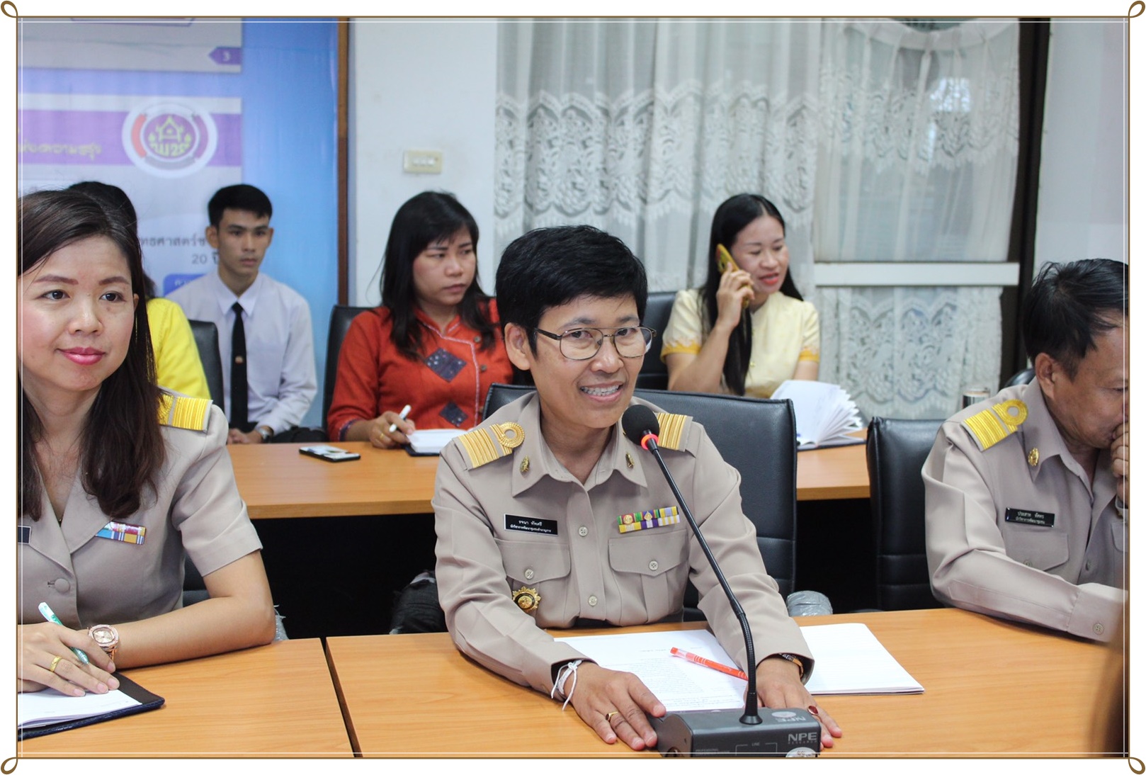 2 ธ.ค. 2562 พช.นครพนม ประชุมเตรียมความพร้อม MOU “สืบสาน อนุรักษ์ศิลป์ผ้าถิ่นไทย ดำรงไว้ในแผ่นดิน” 2 ธ.ค. 2562 เวลา 10.00 น. ห้องประชุมสำนักงานพัฒนาชุมชนจังหวัดนครพนม ศาลากลางจังหวัดนครพนม ชั้น 5