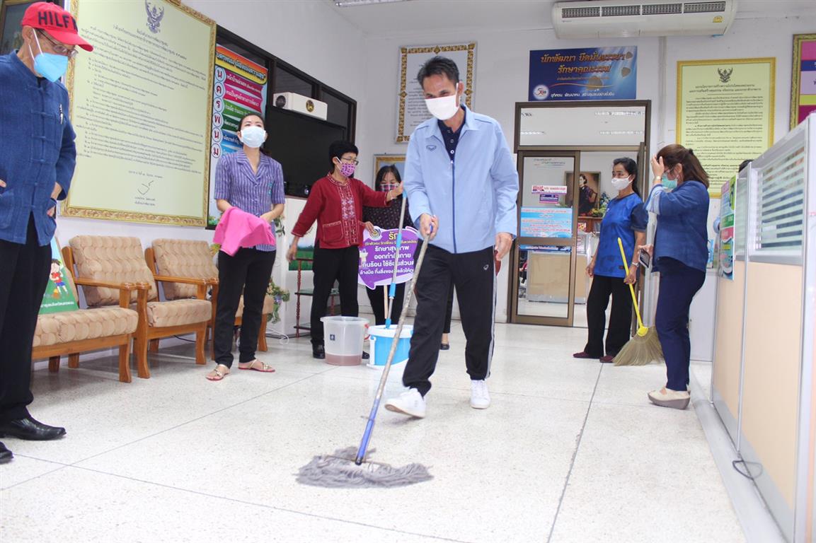 22 มี.ค. 2563 พช.นครพนม ร่วมกิจกรรม “BIG CLEANING DAY “ชาวนครพนมร่วมใจพิฆาตโควิด (COVID – 19)”