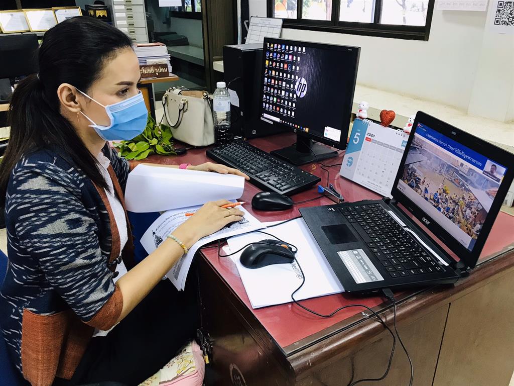 28 พ.ค. 2563 พช.นครพนม ร่วมอบรมการใช้งาน TPMAP/TPMAP Logbook ผ่านระบบ WebEx