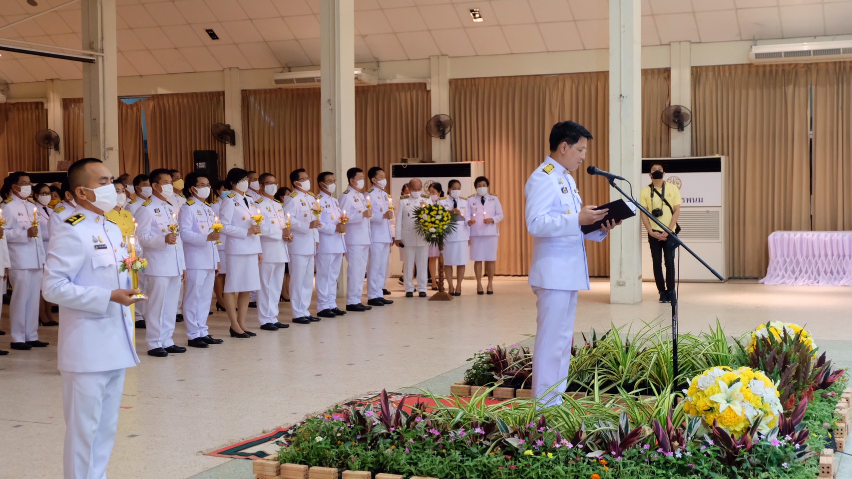 28 ม.ค. 2563 พช.นครพนม ร่วมพิธีถวายเครื่องราชสักการะและวางพานพุ่ม และพิธีจุดเทียนถวายพระพรชัยมงคล เนื่องในโอกาสวันเฉลิมพระชนมพรรษาพระบาทสมเด็จพระเจ้าอยู่หัว 28 กรกฎาคม 2563