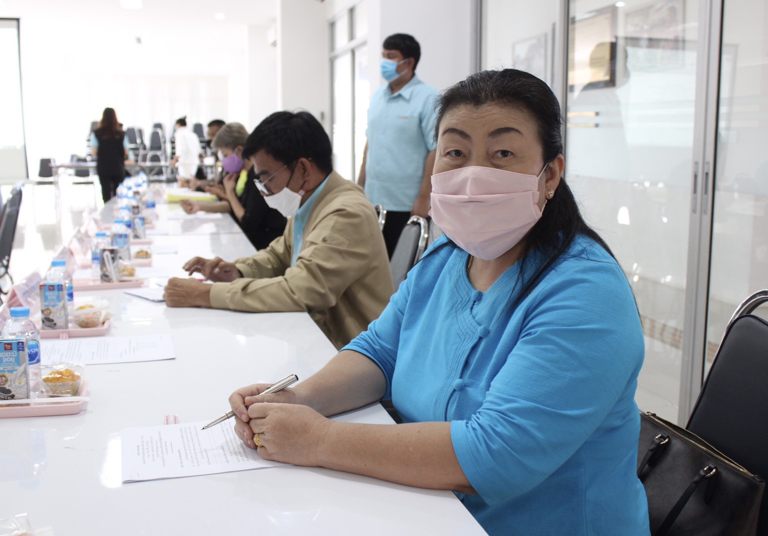 7 ส.ค. 2563 พช.นครพนม ร่วมประชุมปรึกษาหารือการเตรียมความพร้อม และร่วมแถลงข่าวการจัดกิจกรรมเดิน-วิ่ง ข้ามโขง “นครพนม-คำม่วน” ครั้งที่ 3 ประจำปี 2563