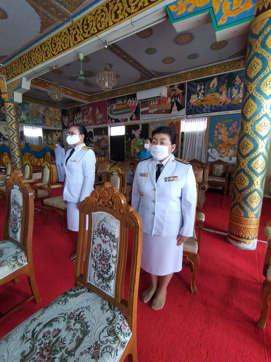 12 ส.ค. 2563 พช.นครพนม ร่วมพิธีถวายเครื่องราชสักการะและวางพานพุ่ม และพิธีจุดเทียนชัยถวายพระพรชัยมงคล เนื่องในโอกาสวันเฉลิมพระชนมพรรษา สมเด็จพระนางเจ้าสิริกิติ์ พระบรมราชินีนาถ พระบรมราชชนนีพันปีหลวง 12 สิงหาคม 2563