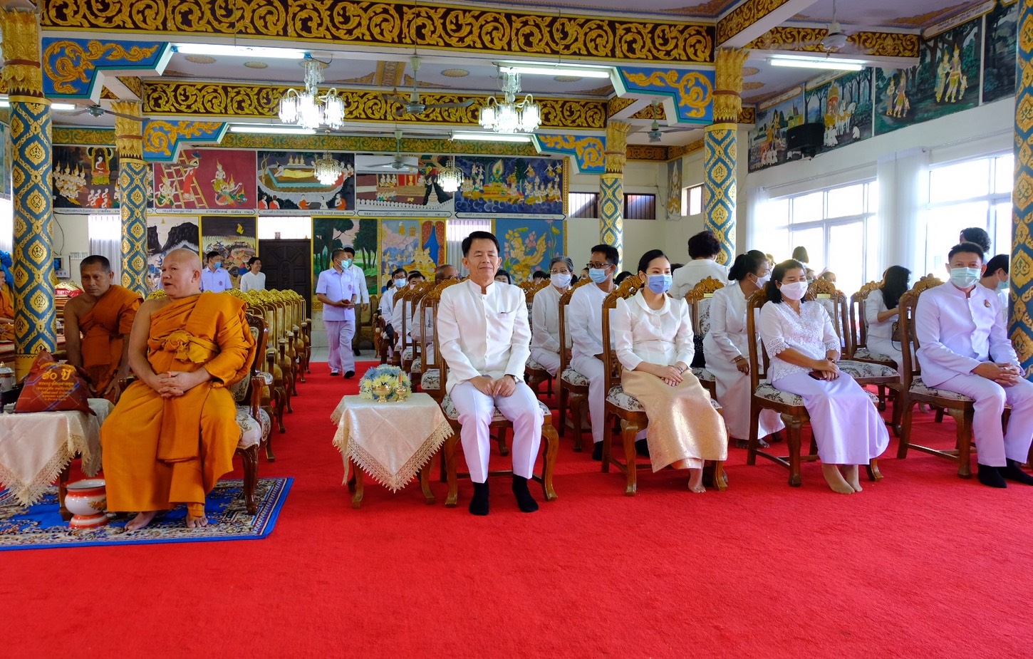 24 พ.ย. 2563 พช.นครพนม ร่วมพิธีเจริญพระพุทธมนต์เพื่อความเป็นสิริมงคลให้กับแผ่นดินและปวงชนไทยทุกหมู่เหล่า ในโอกาสวันชาติ และวันพ่อแห่งชาติ 5 ธันวาคม 2563