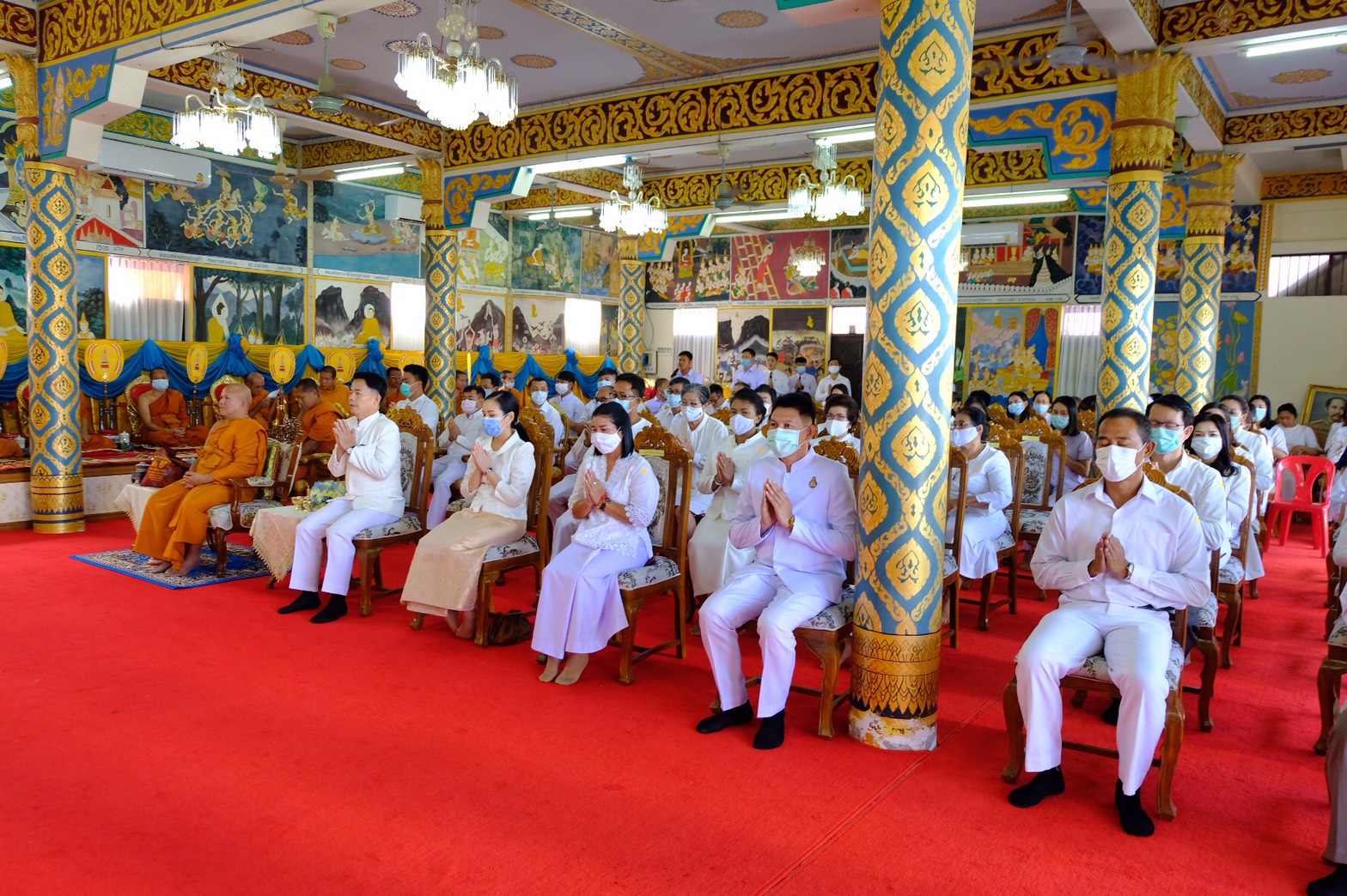 24 พ.ย. 2563 พช.นครพนม ร่วมพิธีเจริญพระพุทธมนต์เพื่อความเป็นสิริมงคลให้กับแผ่นดินและปวงชนไทยทุกหมู่เหล่า ในโอกาสวันชาติ และวันพ่อแห่งชาติ 5 ธันวาคม 2563