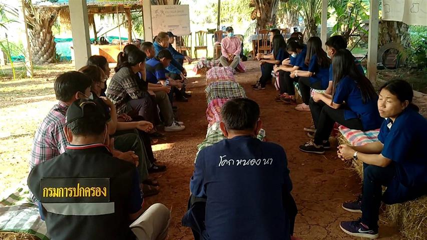 หัวหน้าผู้ตรวจราชการกรมการพัฒนาชุมชน ลงพื้นที่ตรวจติดตามการดำเนินงานผู้นำการเปลี่ยนแปลงพื้นที่ “โคก หนอง นา โมเดล” อำเภอปลาปาก จังหวัดนครพนม