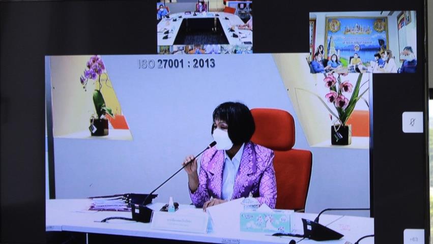 พช.นครพนม ร่วมรับฟังการประชุมติดตามการดำเนินงานและการใช้จ่ายงบประมาณกองทุนพัฒนาบทบาทสตรี ประจำปีงบประมาณ พ.ศ. 2564 ผ่านระบบวีดิทัศน์ทางไกล (Video conference) ครั้งที่ 6/2564