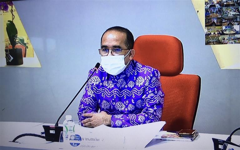 พช.นครพนม ร่วมรับฟังการประชุมมอบนโยบายและแนวทางการขับเคลื่อนงานพัฒนาชุมชน ประจำปีงบประมาณ 2565