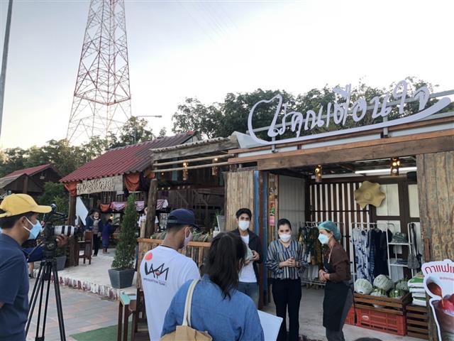 นายกเหล่ากาชาดจังหวัดนครพนม ถ่ายทำรายการ “คุณนายจ่ายตลาด” (ช่อง อัมรินทร์ทีวี HD34)