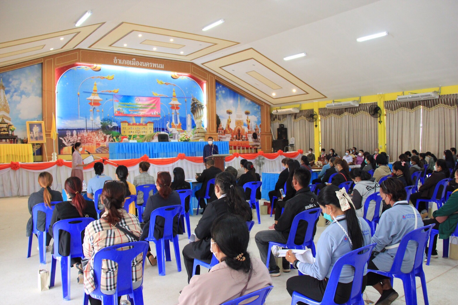 พช.นครพนม ร่วมเปิดการอบรมและพัฒนาศักยภาพอาสาสมัครพัฒนาสังคมและความมั่นคงของมนุษย์ (อพม.) ใหม่ รุ่นที่ 1