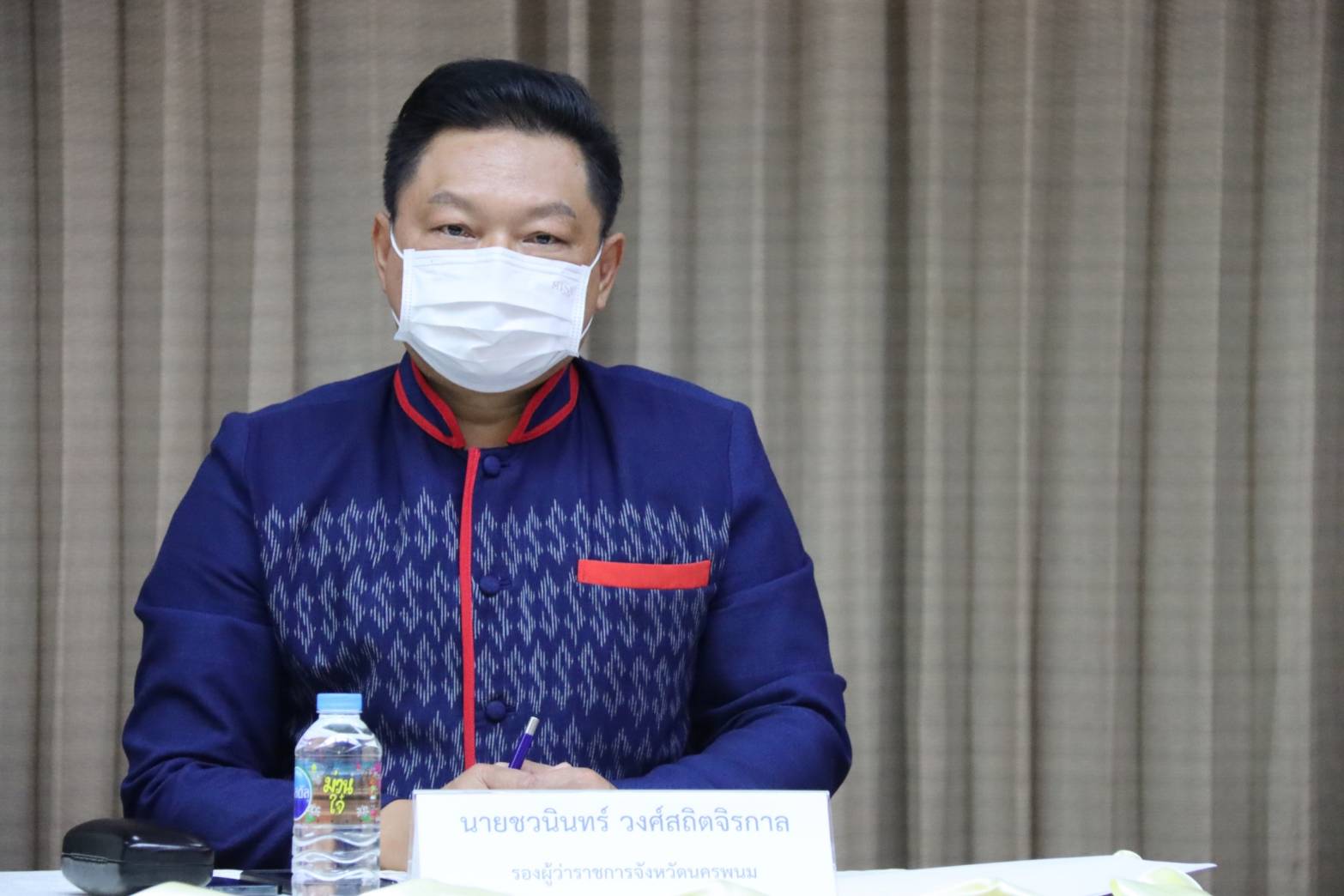จังหวัดนครพนม เร่งติดตามการดำเนินงานขับเคลื่อนการสืบสาน อนุรักษ์ศิลป์ผ้าถิ่นไทย ดำรงไว้ในแผ่นดิน ตามโครงการ ตามรอยพระบาท คู่พระบารมี สู่ต้นกำเนิดศิลปาชีพ