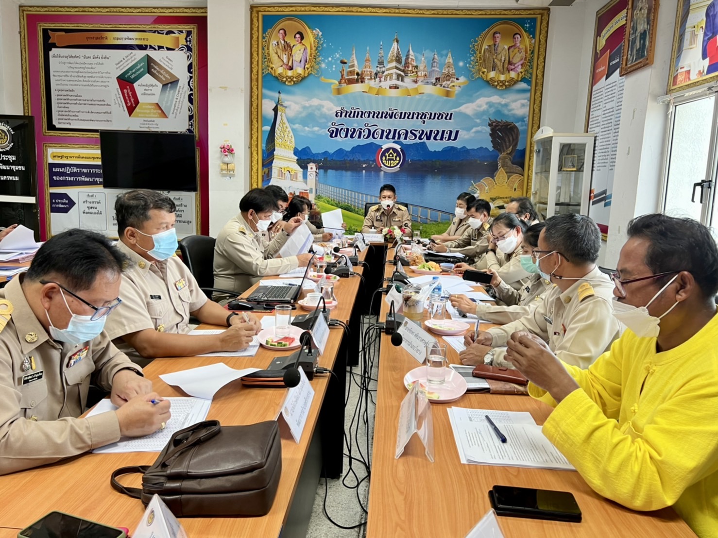 พช.นครพนม ประชุมผู้อำนวยการกลุ่มงาน, พัฒนาการอำเภอ, นักวิชาการพัฒนาชุมชนจังหวัดนครพนม ครั้งที่ 3/2565 ประจำเดือนมีนาคม 2565