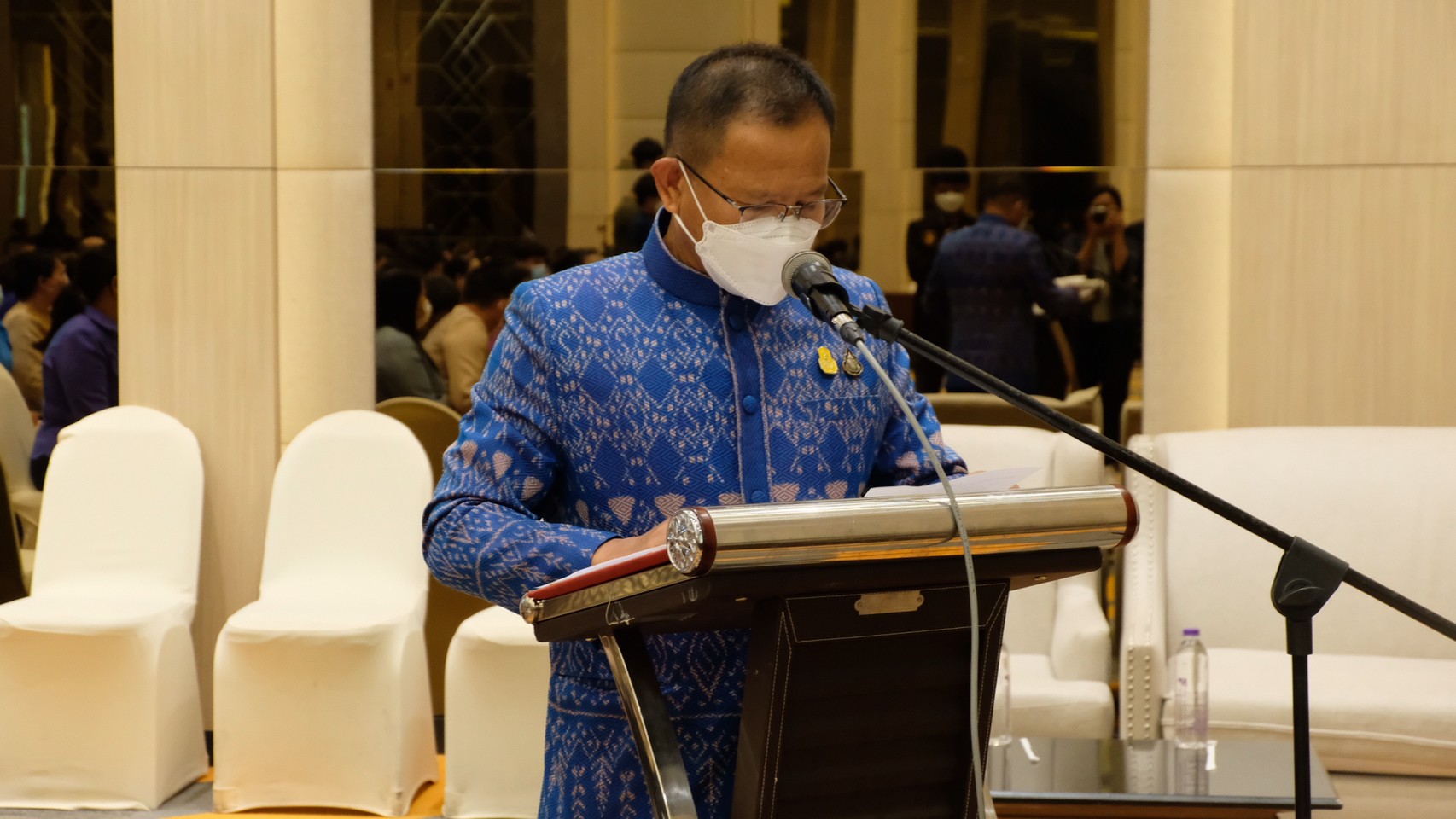 มหาดไทยน้อมนำพระดำริสมเด็จพระเจ้าลูกเธอ เจ้าฟ้าสิริวัณณวรี นารีรัตนราชกัญญา “ผ้าไทยใส่ให้สนุก” (Coaching ผ้าขิดลายนารีรัตนราชกัญญา) พัฒนาศักยภาพผู้ประกอบการผ้าไทยเพื่อสร้างรายได้พัฒนาคุณภาพชีวิตอย่างยั่งยืน