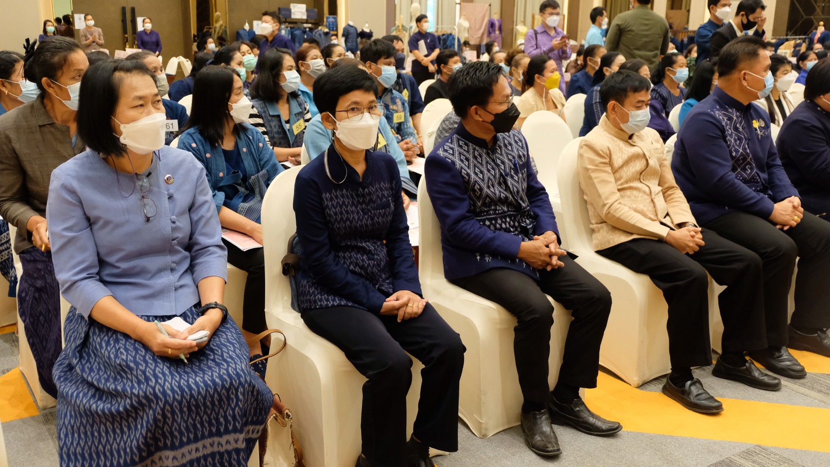 มหาดไทยน้อมนำพระดำริสมเด็จพระเจ้าลูกเธอ เจ้าฟ้าสิริวัณณวรี นารีรัตนราชกัญญา “ผ้าไทยใส่ให้สนุก” (Coaching ผ้าขิดลายนารีรัตนราชกัญญา) พัฒนาศักยภาพผู้ประกอบการผ้าไทยเพื่อสร้างรายได้พัฒนาคุณภาพชีวิตอย่างยั่งยืน
