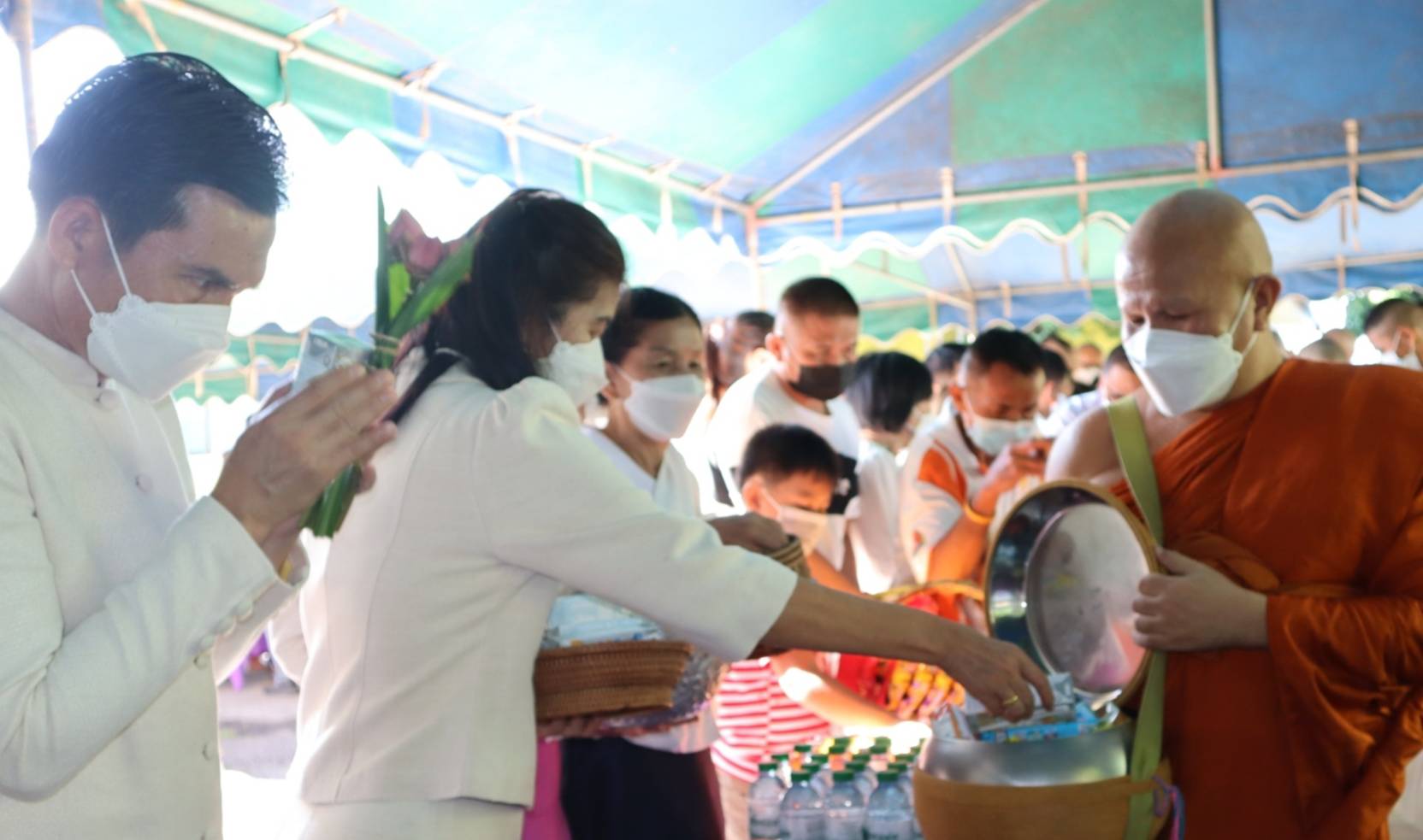 พช.นครพนม ร่วมกิจกรรมส่งเสริมการเผยแพร่พระพุทธศาสนา เนื่องในเทศกาลวันอาสาฬหบูชาและวันเข้าพรรษา ประจำปี พ.ศ. 2565