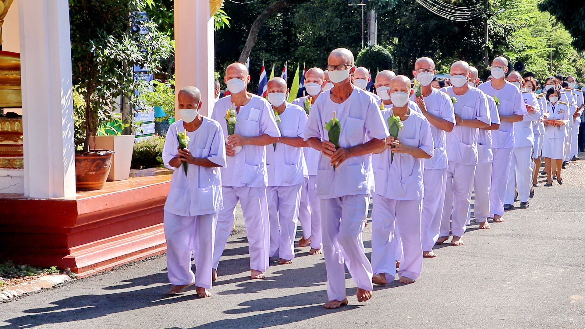 นครพนม ประกอบพิธีบรรพชาอุปสมบท เฉลิมพระเกียรติ สมเด็จพระนางเจ้าสิริกิติ์ พระบรมราชินีนาถ พระบรมราชชนนีพันปีหลวง เนื่องในโอกาสมหามงคลเฉลิมพระชนมพรรษา 90 พรรษา 12 สิงหาคม 2565