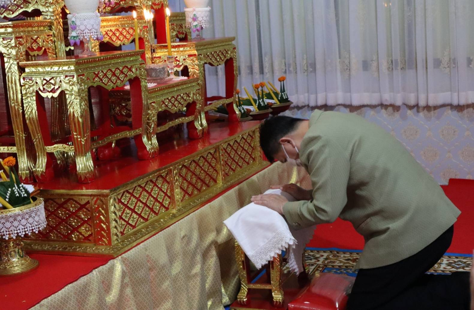 พช.นครพนม ร่วมกิจกรรมส่งเสริมการเผยแพร่พระพุทธศาสนา เนื่องในเทศกาลวันอาสาฬหบูชาและวันเข้าพรรษา ประจำปี พ.ศ. 2565