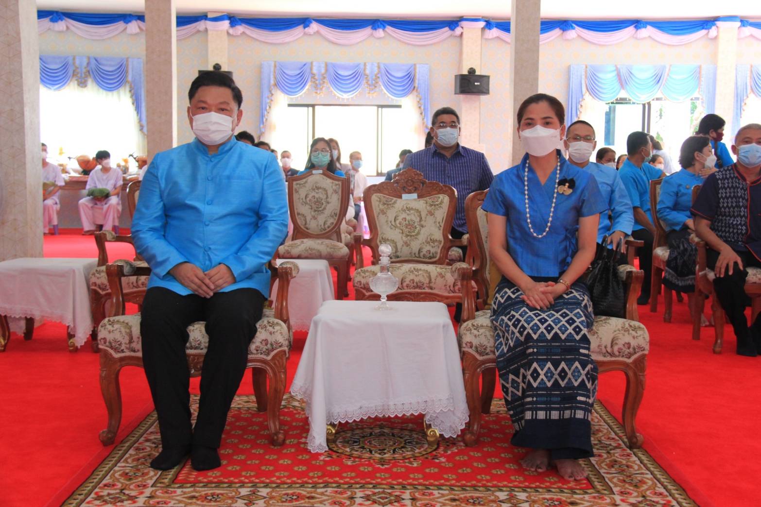 นครพนม ประกอบพิธีปลงผมนาค โครงการบรรพชาอุปสมบท เฉลิมพระเกียรติ สมเด็จพระนางเจ้าสิริกิติ์ พระบรมราชินีนาถ พระบรมราชชนนีพันปีหลวง เนื่องในโอกาสมหามงคลเฉลิมพระชนมพรรษา 90 พรรษา 12 สิงหาคม 2565