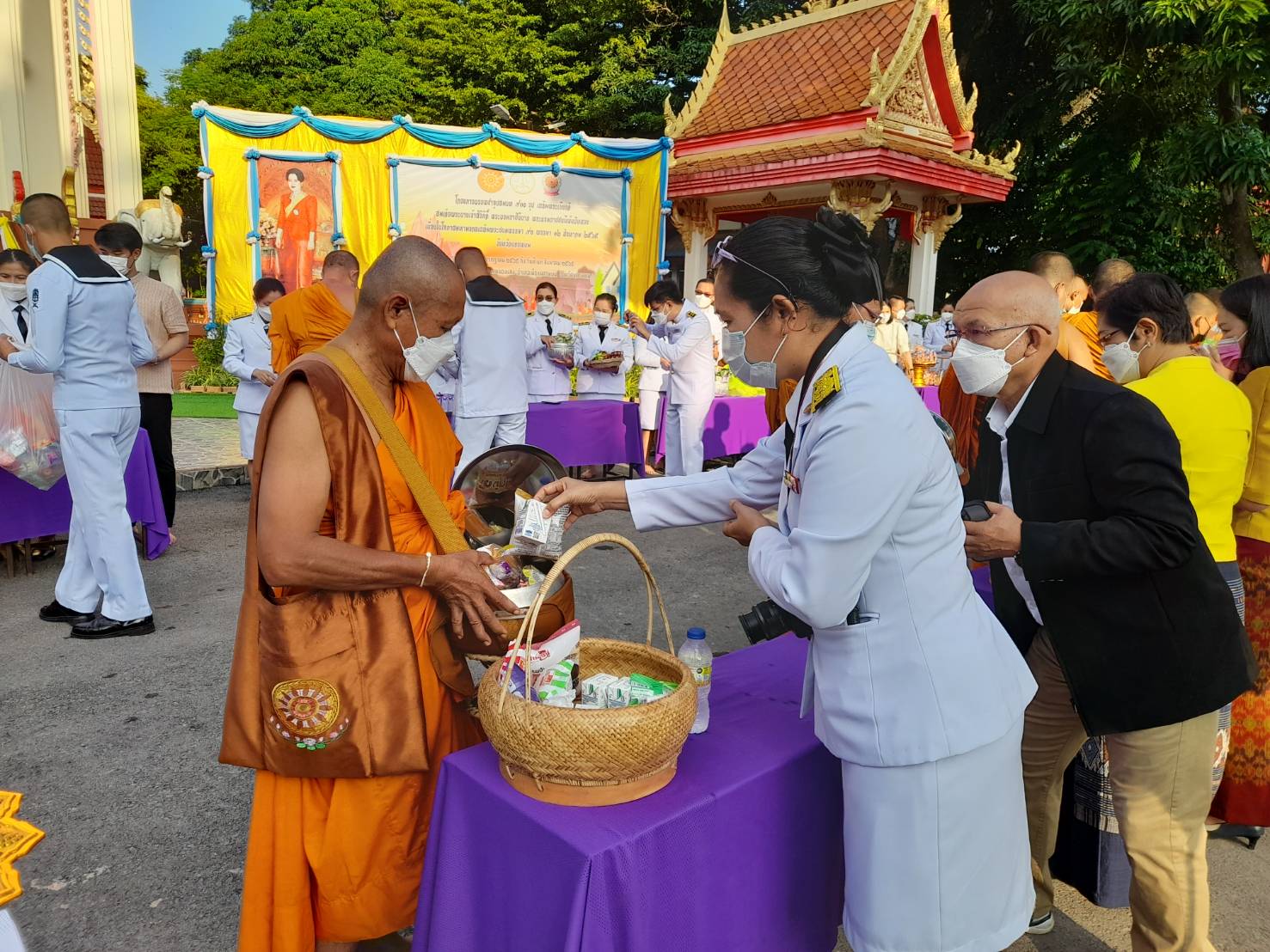 นครพนม ประกอบพิธีเฉลิมพระเกียรติพระบาทสมเด็จพระเจ้าอยู่หัว เนื่องในวันเฉลิมพระชนมพรรษา 28 กรกฎาคม 2565