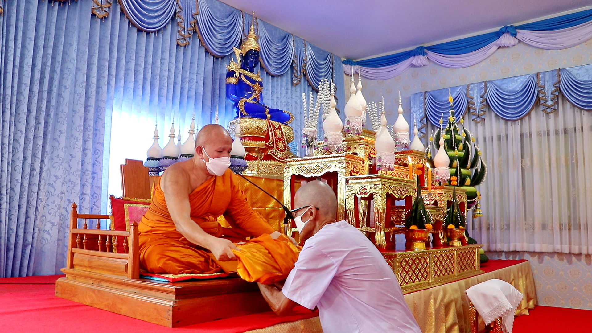นครพนม ประกอบพิธีบรรพชาอุปสมบท เฉลิมพระเกียรติ สมเด็จพระนางเจ้าสิริกิติ์ พระบรมราชินีนาถ พระบรมราชชนนีพันปีหลวง เนื่องในโอกาสมหามงคลเฉลิมพระชนมพรรษา 90 พรรษา 12 สิงหาคม 2565