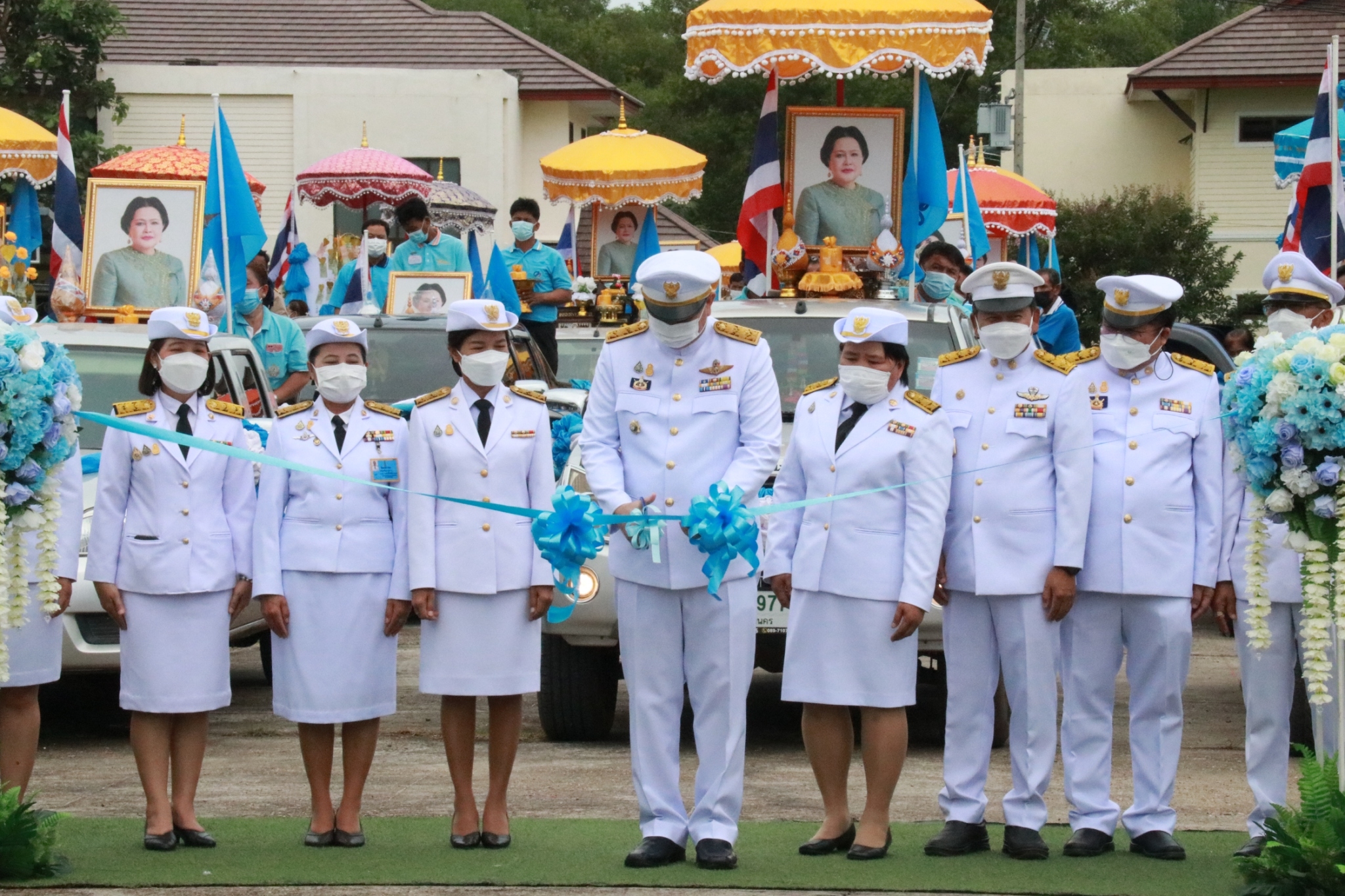 จ.นครพนม ประกอบพิธีรับมอบเงินพระราชทานขวัญถุงกองทุนแม่ของแผ่นดิน ประจำปี 2564-2565