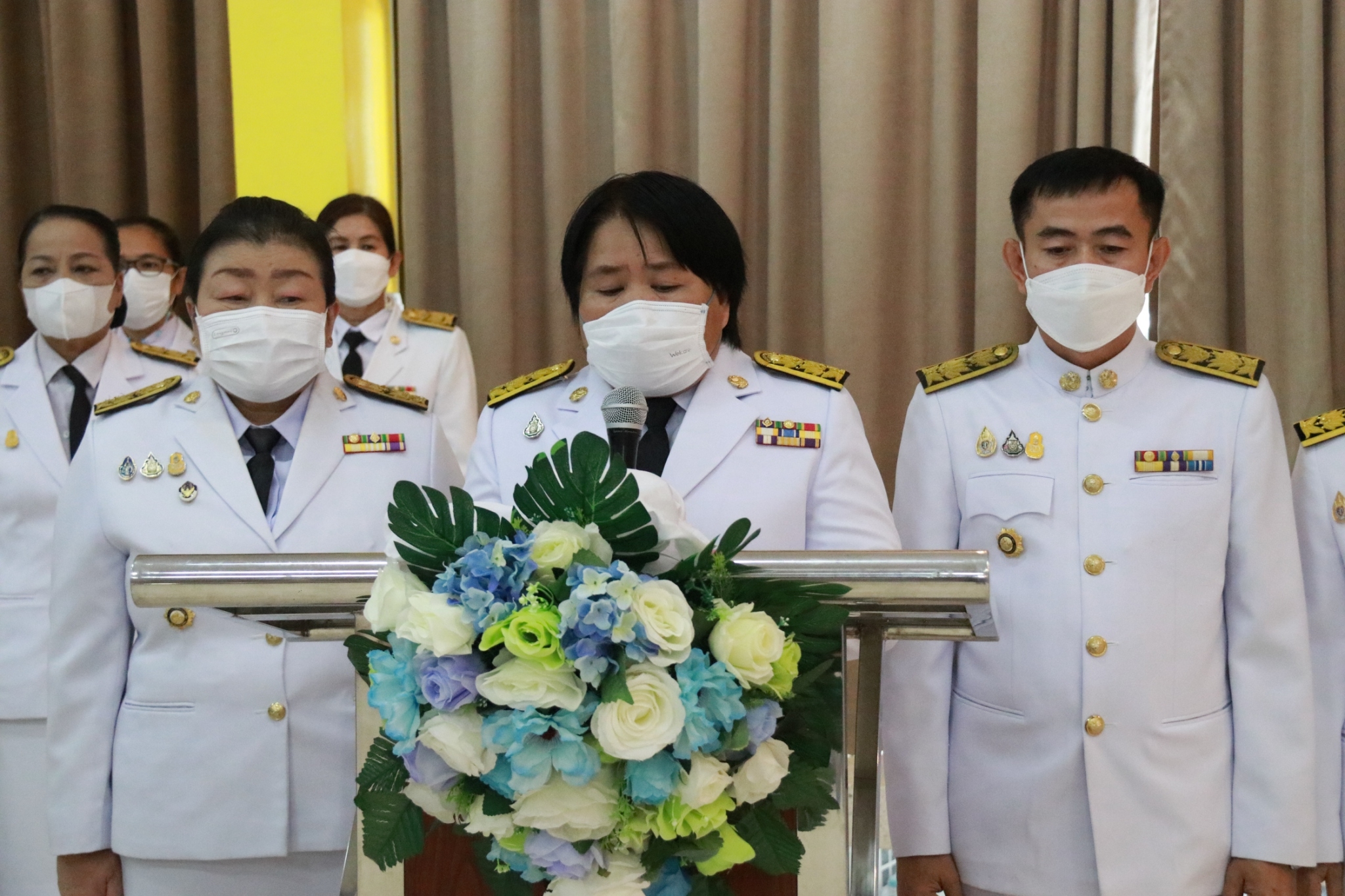 จ.นครพนม ประกอบพิธีรับมอบเงินพระราชทานขวัญถุงกองทุนแม่ของแผ่นดิน ประจำปี 2564-2565