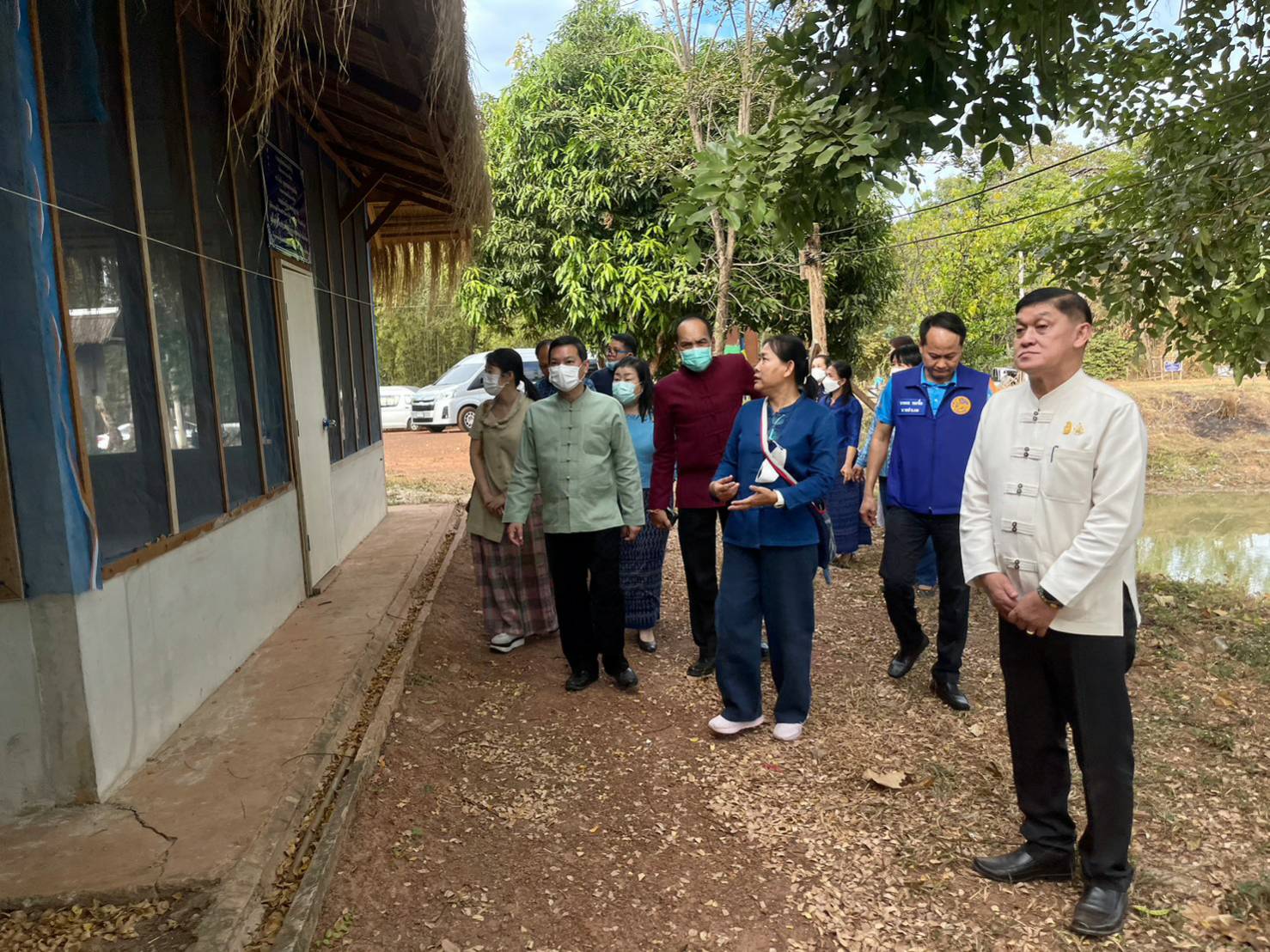 อธิบดีกรมการพัฒนาชุมชน ตรวจติดตามการดำเนินโครงการสืบสานพระราชปณิธาน “นาหว้าโมเดล” ในโอกาสครบรอบ 50 ปี โครงการศิลปาชีพ