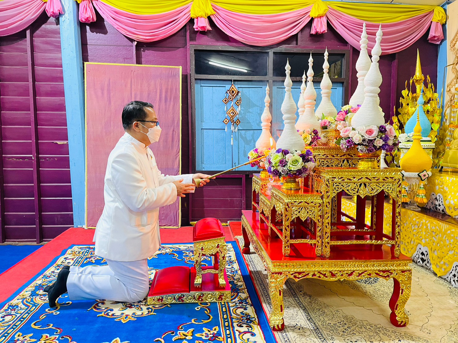 พช.นครพนม ร่วมประกอบพิธีเจริญพระพุทธมนต์ เจริญจิตตภาวนา ถวายพระพรชัยมงคลแด่ สมเด็จพระเจ้าลูกเธอ เจ้าฟ้าพัชรกิติยาภา นเรนทิราเทพยวดี กรมหลวงราชสาริณีสิริพัชร มหาวัชรราชธิดา