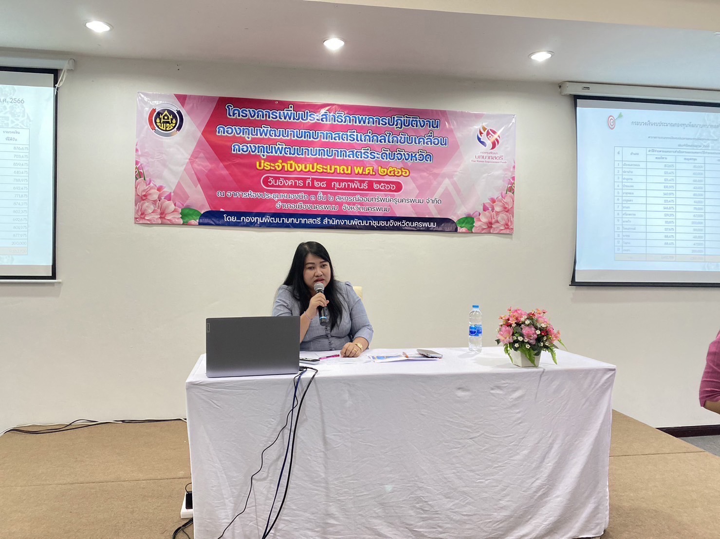 นครพนม ติวเข้ม คณะทำงานขับเคลื่อนกองทุนพัฒนาบทบาทสตรีระดับจังหวัด เพื่อเพิ่มประสิทธิภาพการปฏิบัติงาน