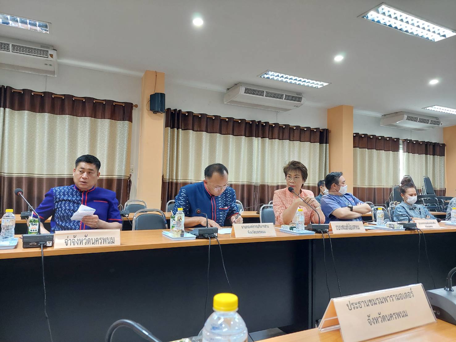 จังหวัดนครพนม ประชุมเพื่อเตรียมความพร้อมการจัดประเพณีสงกรานต์นครพนม ประจำปี 2566