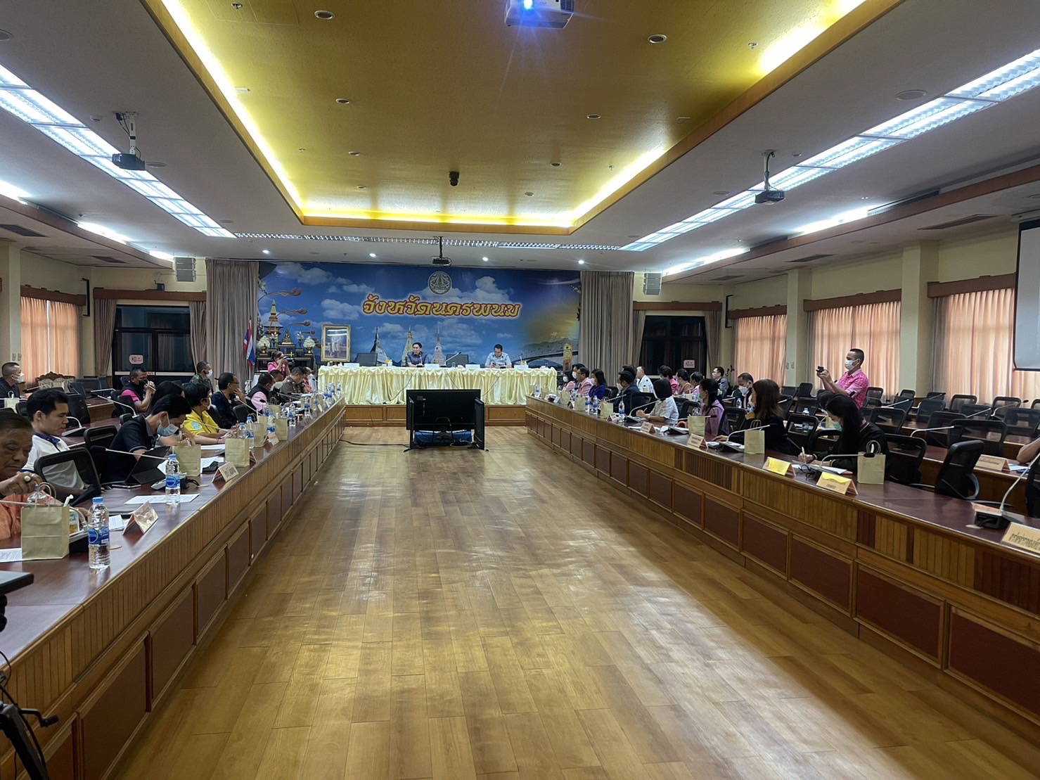 จังหวัดนครพนม ประชุมเตรียมความพร้อมการจัดงานประเพณีสงกรานต์นครพนม ประจำปี 2566