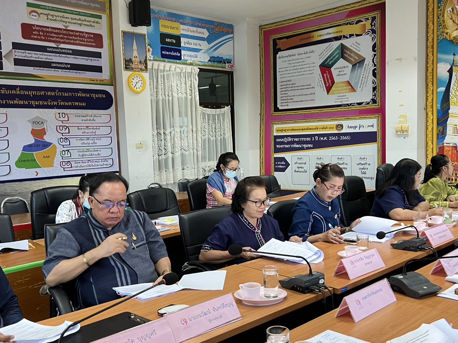 จังหวัดนครพนม ประชุมคณะอนุกรรมการบริหารกองทุนพัฒนาบทบาทสตรี  จังหวัดนครพนม ครั้งที่ 5/2566