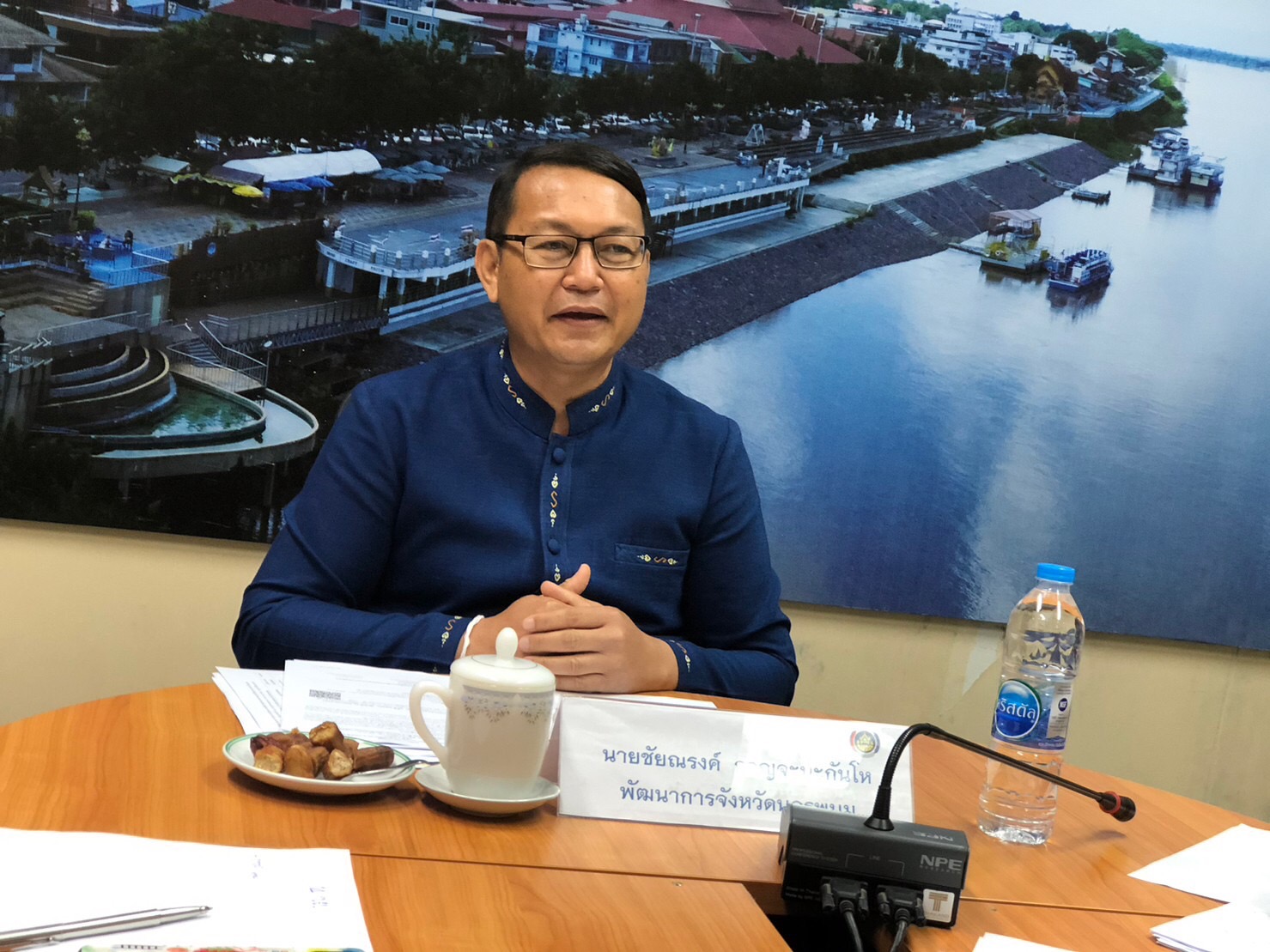 พช.นครพนม ประชุมเครือข่าย OTOP นครพนม เตรียมจัดงานบวงสรวงพญาศรีสัตตนาคราช ประจำปี 2566