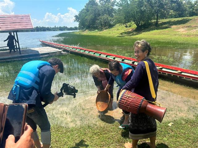 พช.นครพนม ร่วมประชาสัมพันธ์หมู่บ้านท่องเที่ยว OTOP Village พื้นที่ตำบลหนองสังข์ อำเภอนาแก จังหวัดนครพนม