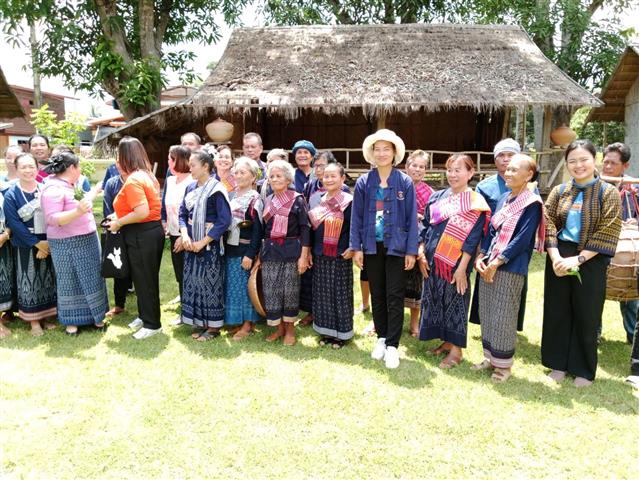 พช.นครพนม ร่วมประชาสัมพันธ์หมู่บ้านท่องเที่ยว OTOP Village พื้นที่ตำบลหนองสังข์ อำเภอนาแก จังหวัดนครพนม