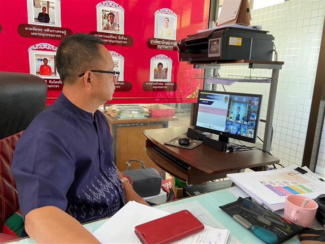 พช.นครพนม   ร่วมประชุมกรมการพัฒนาชุมชน ครั้งที่ 7/2566 ผ่านระบบ Video Conference และระบบ TV พช.
