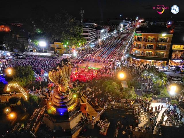 นครพนม   จัดงานบวงสรวงพญาศรีสัตตนาคราช ประจำปี 2566 รวม 7 วัน 7 คืน