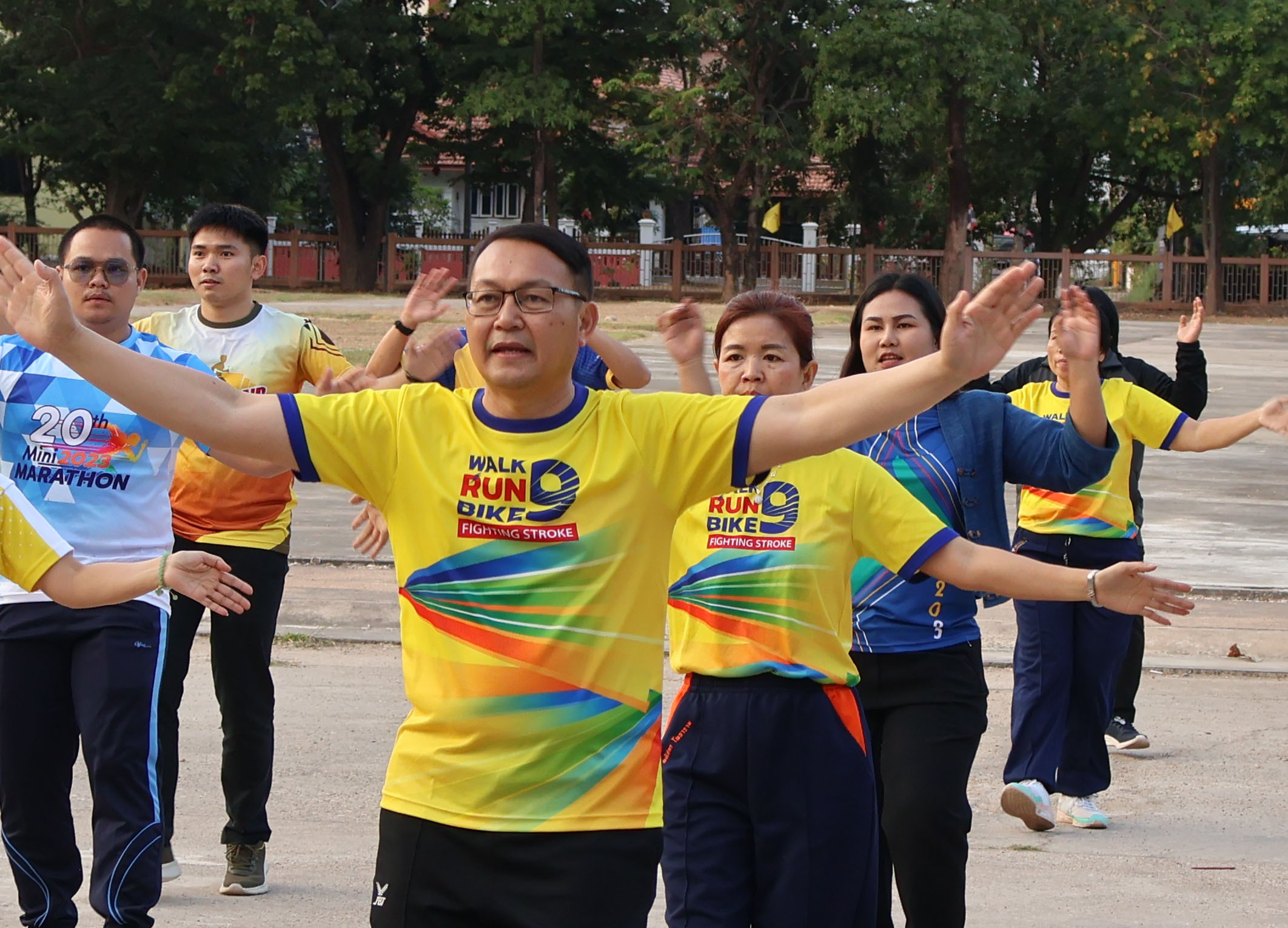 พช.นครพนม ร่วมกิจกรรม Exercise สร้างนิสัยออกกำลังกาย ทุกวันพุธ