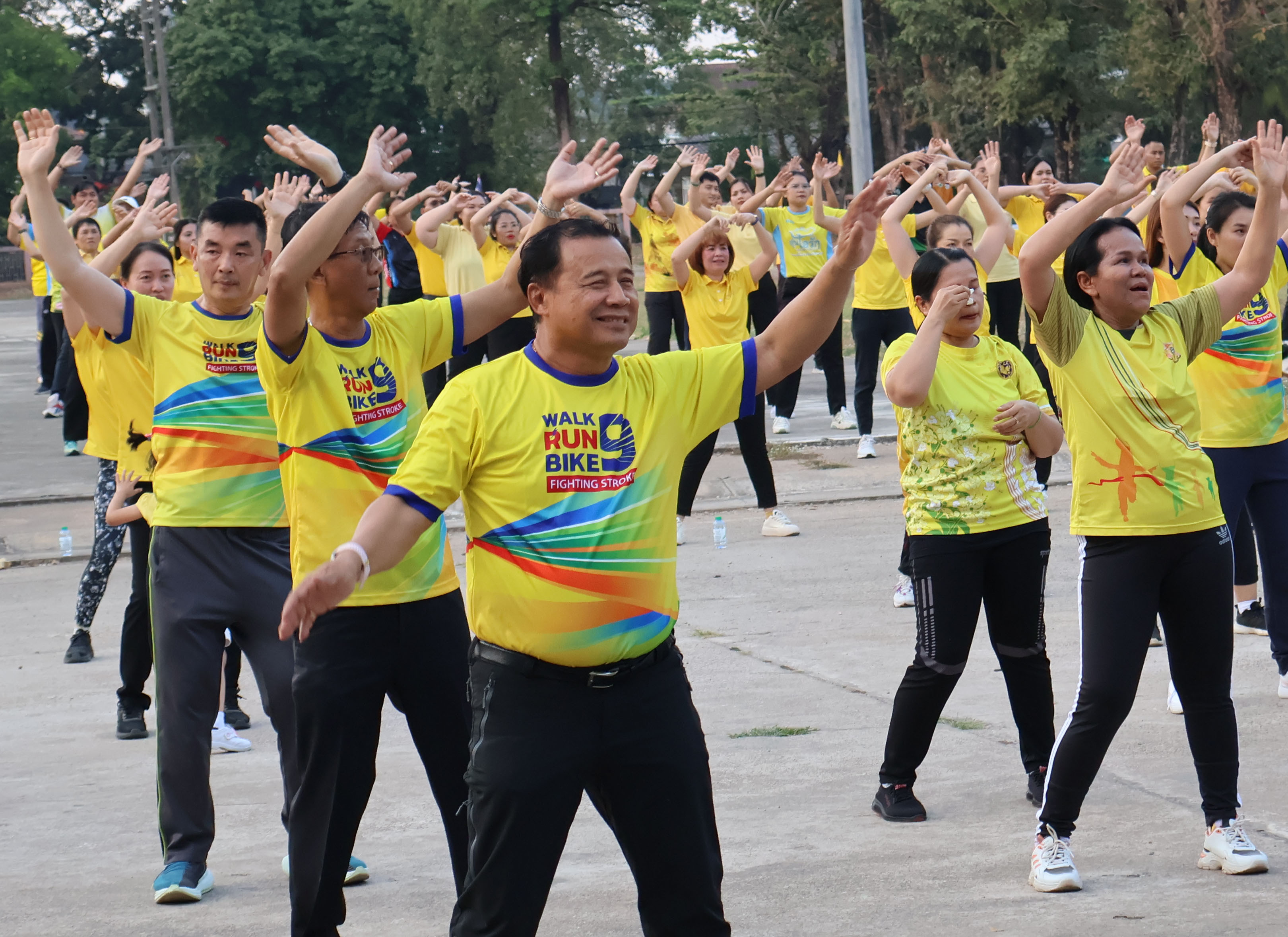 พช.นครพนม ร่วมกิจกรรม Exercise สร้างนิสัยออกกำลังกาย ทุกวันพุธ