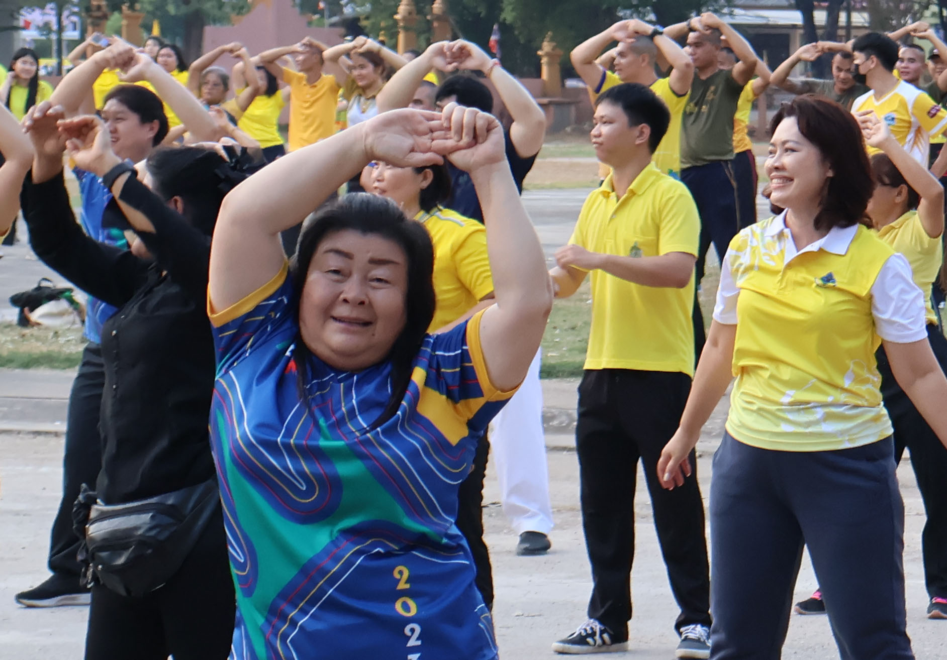 พช.นครพนม ร่วมกิจกรรม Exercise สร้างนิสัยออกกำลังกาย ทุกวันพุธ